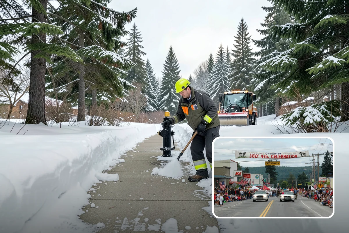 Industrial Snow Removal in Carnation, King County, WA - Clear truck lanes and yard access for freight