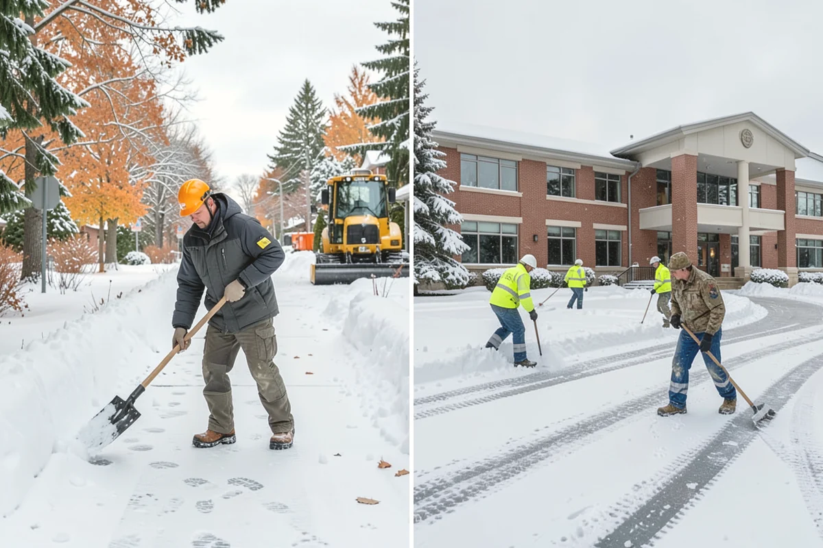 Industrial Snow Removal in Carnation, King County, WA - Assess yard layout, gate approaches, and truck traffic flow