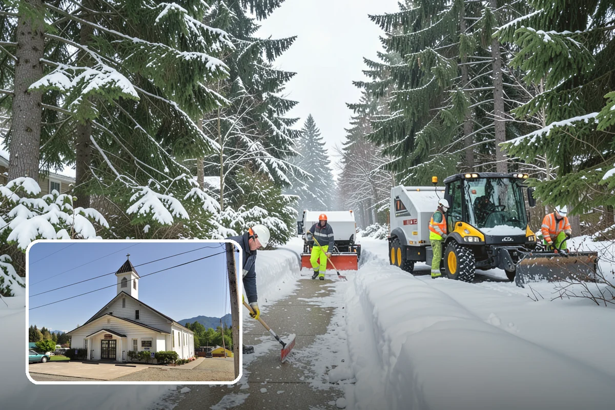 Industrial Snow Removal in Concrete, Skagit County, WA - Clear truck lanes and yard access for freight