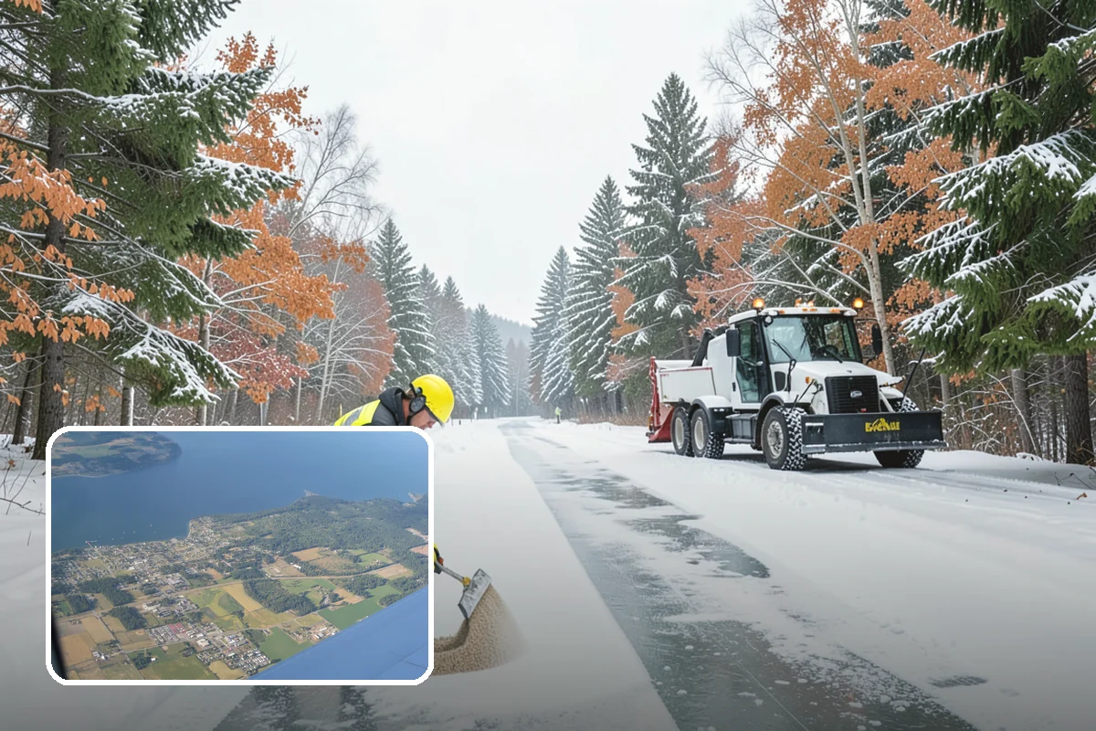 Industrial Snow Removal in Coupeville, Island County, WA - Clear truck lanes and yard access for freight