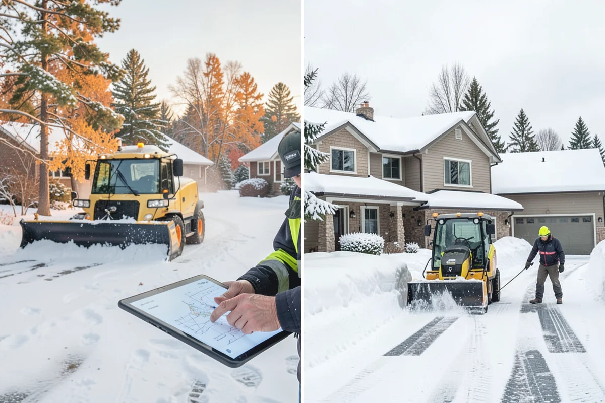 Industrial Snow Removal in Coupeville, Island County, WA - Assess yard layout, gate approaches, and truck traffic flow