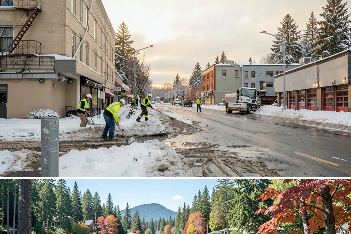 Industrial Snow Removal in Covington, King County, WA - Industrial sites should be covered from late November onward, when the first hard freeze can lock up large yards overnight.
