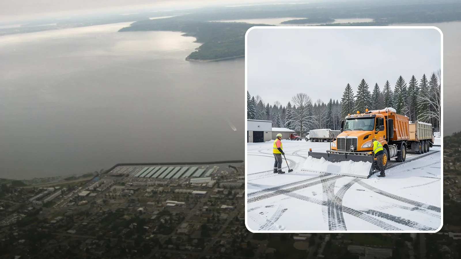 Industrial Snow Removal in Des Moines, King County, WA - Keep industrial yards, truck lanes, and employee access open and productive through Western Washington winter weather.