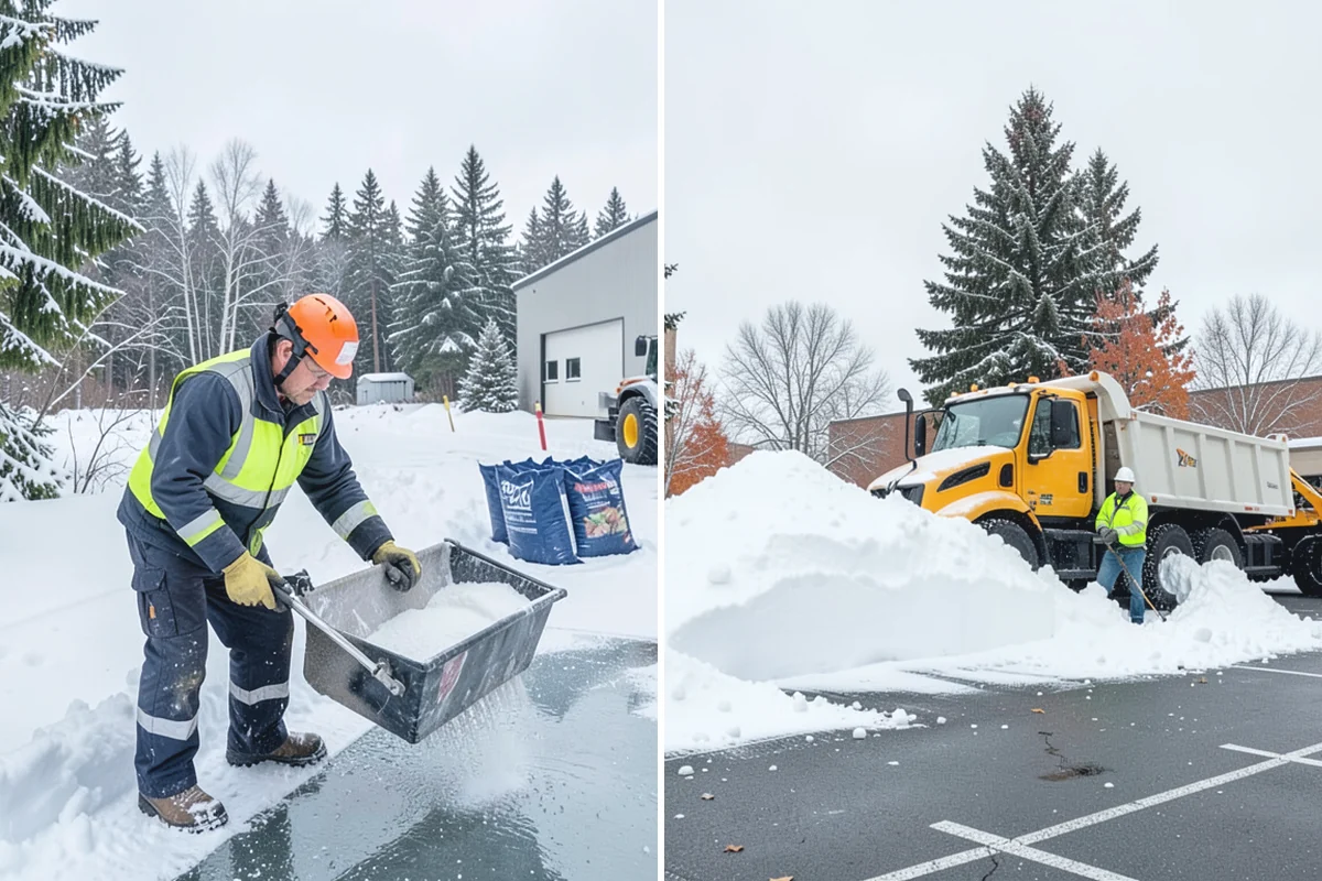 Industrial Snow Removal in Des Moines, King County, WA - Assess yard layout, gate approaches, and truck traffic flow