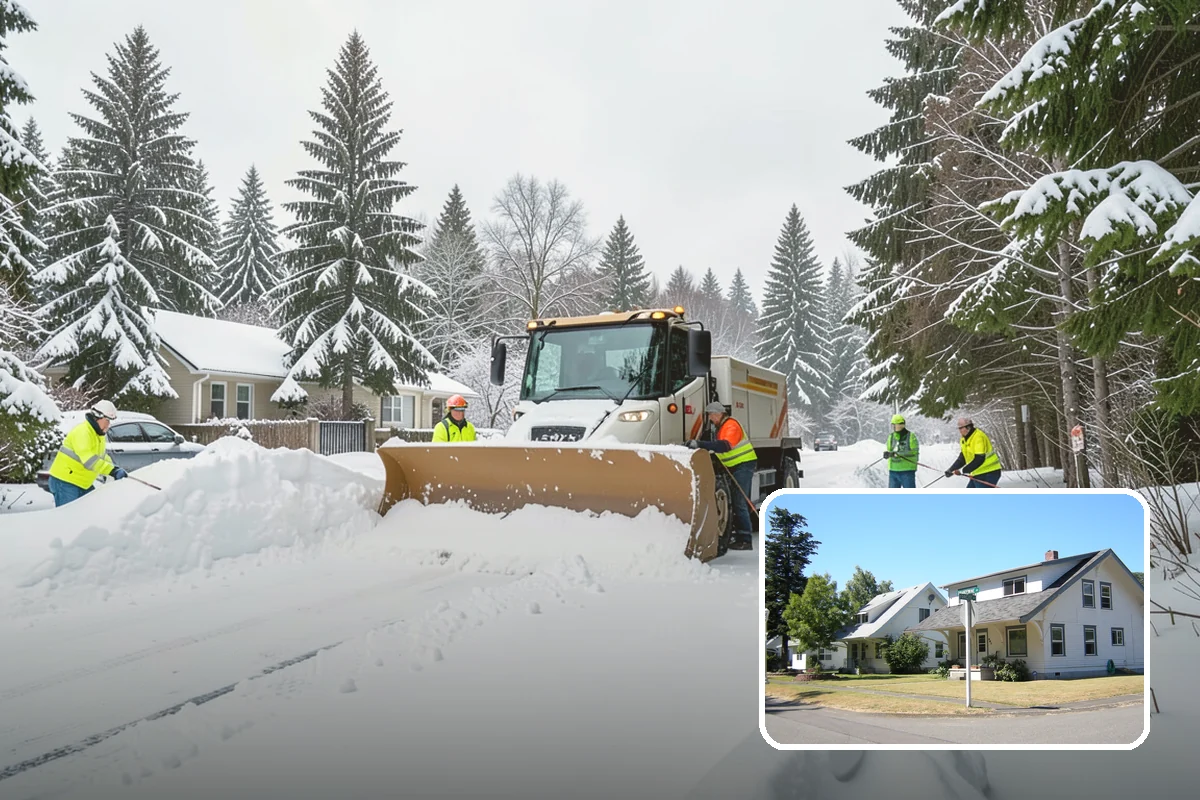 Industrial Snow Removal in DuPont, Pierce County, WA - Clear truck lanes and yard access for freight