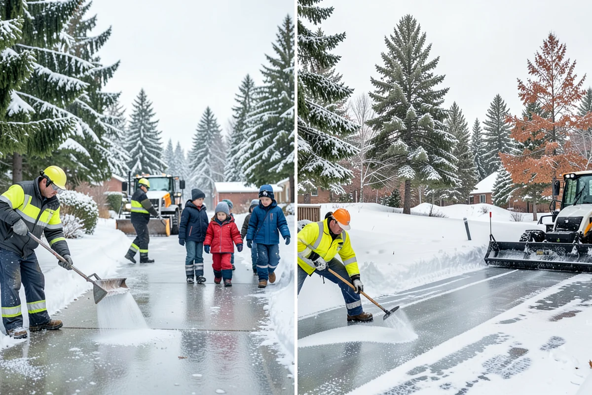 Industrial Snow Removal in DuPont, Pierce County, WA - Assess yard layout, gate approaches, and truck traffic flow