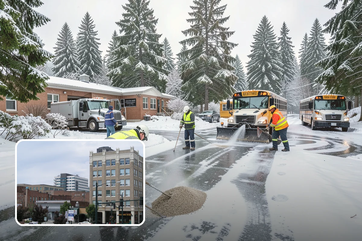 Industrial Snow Removal in Everett, Snohomish County, WA - Clear truck lanes and yard access for freight