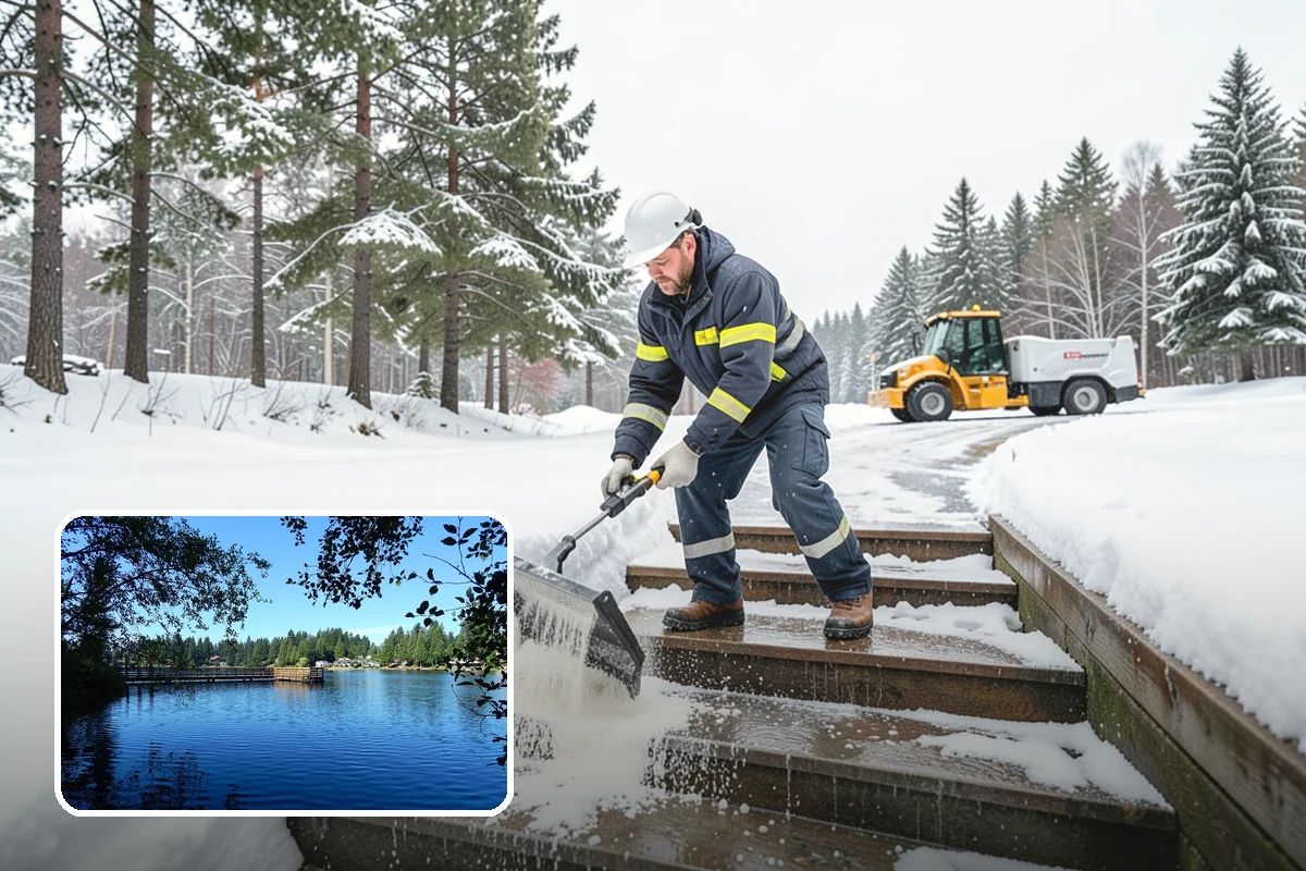 Industrial Snow Removal in Federal Way, King County, WA - Clear truck lanes and yard access for freight
