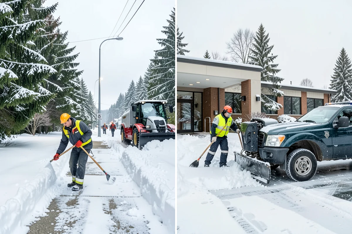 Industrial Snow Removal in Federal Way, King County, WA - Assess yard layout, gate approaches, and truck traffic flow
