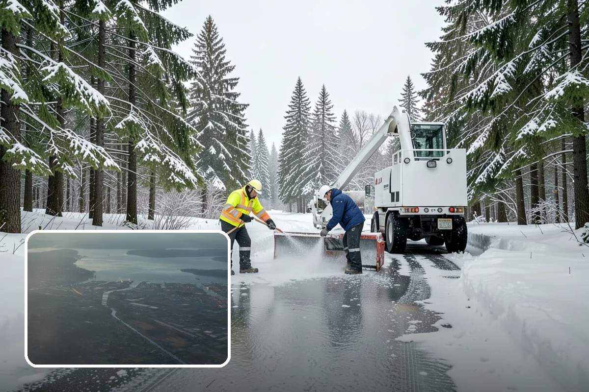 Industrial Snow Removal in Fife, Pierce County, WA - Clear truck lanes and yard access for freight