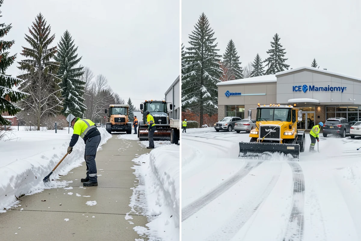 Industrial Snow Removal in Fircrest, Pierce County, WA - Assess yard layout, gate approaches, and truck traffic flow