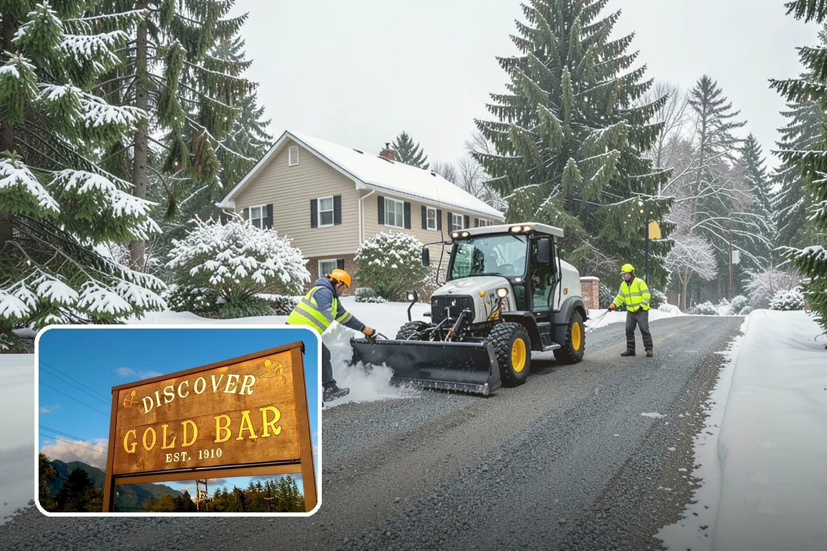Industrial Snow Removal in Gold Bar, Snohomish County, WA - Clear truck lanes and yard access for freight