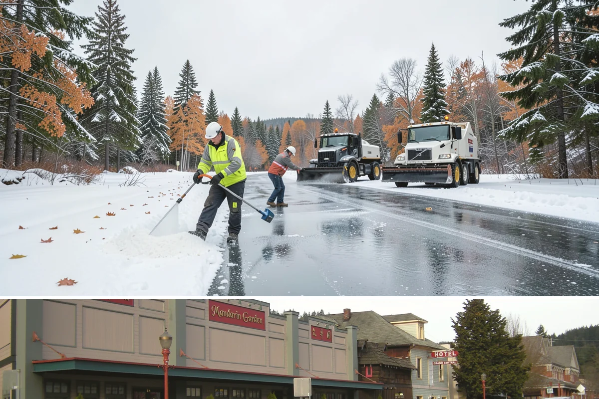 Industrial Snow Removal in Issaquah, King County, WA - Industrial sites should be covered from late November onward, when the first hard freeze can lock up large yards overnight.