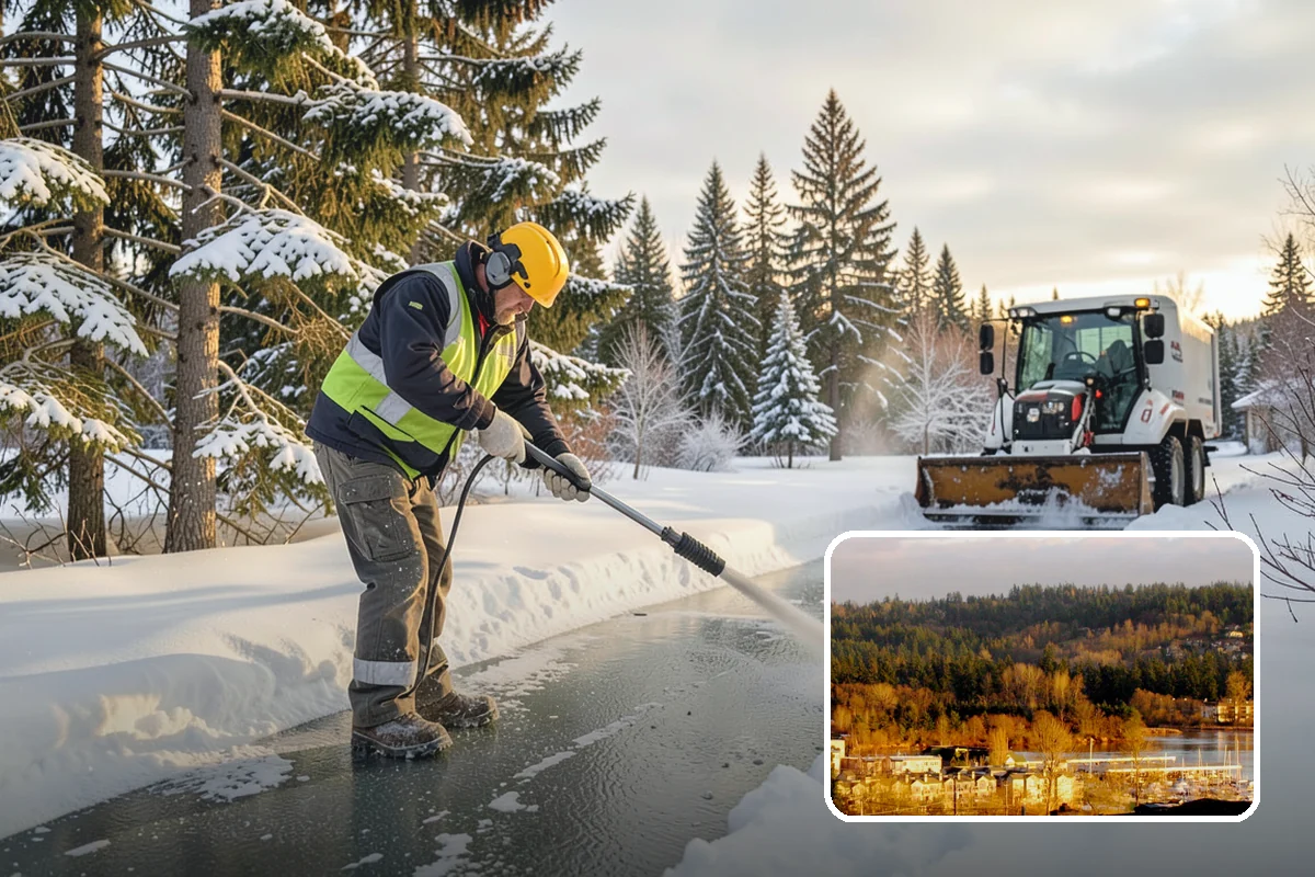 Industrial Snow Removal in Kenmore, King County, WA - Clear truck lanes and yard access for freight