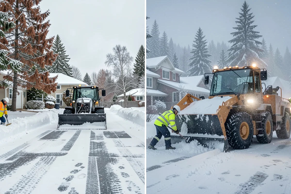 Industrial Snow Removal in Kenmore, King County, WA - Assess yard layout, gate approaches, and truck traffic flow