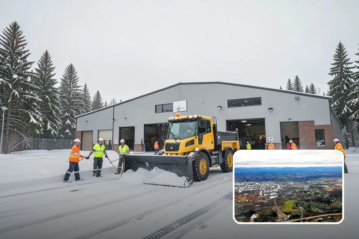 Industrial Snow Removal in Kent, King County, WA - Clear truck lanes and yard access for freight