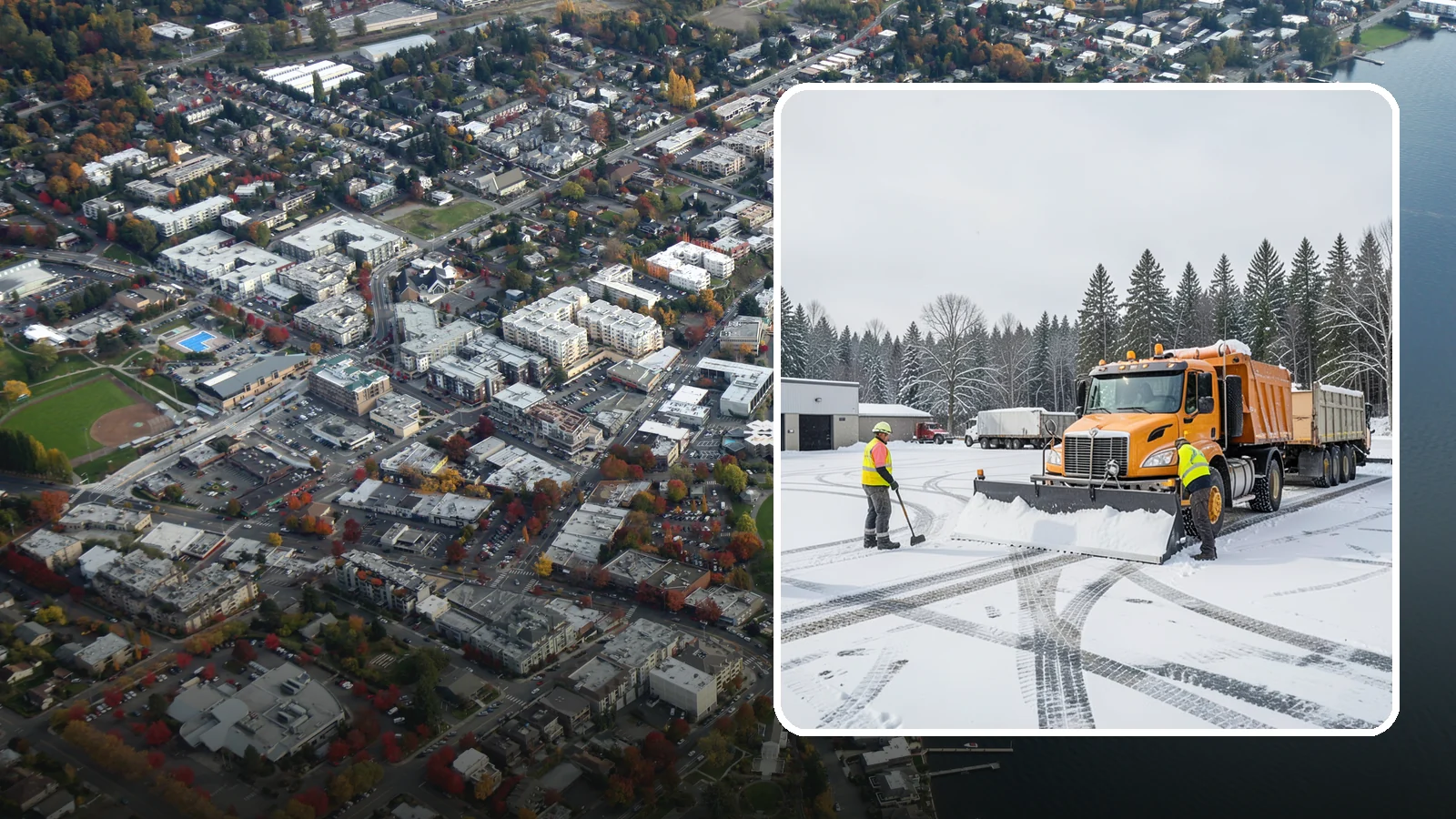 Industrial Snow Removal in Kirkland, King County, WA - Keep industrial yards, truck lanes, and employee access open and productive through Western Washington winter weather.