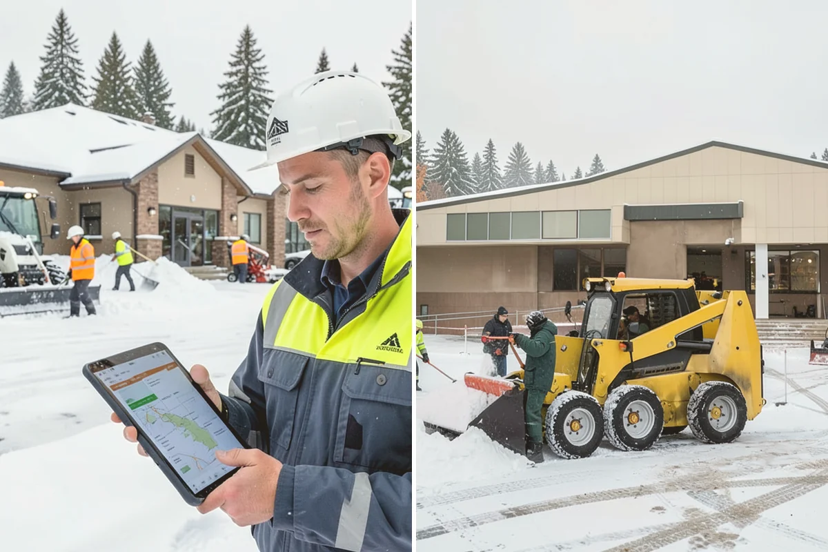 Industrial Snow Removal in Kirkland, King County, WA - Assess yard layout, gate approaches, and truck traffic flow