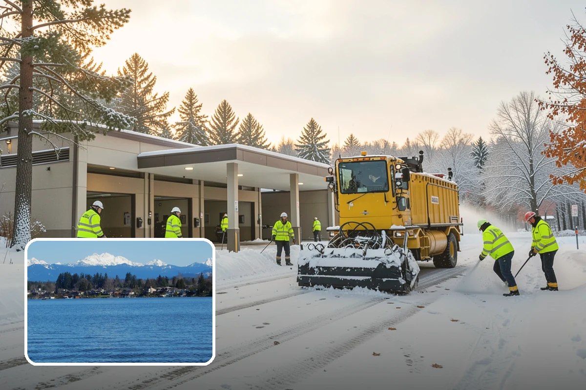 Industrial Snow Removal in Lake Stevens, Snohomish County, WA - Clear truck lanes and yard access for freight