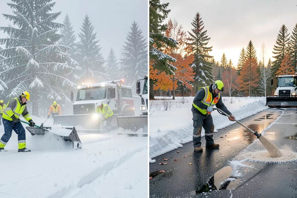 Industrial Snow Removal in Lakewood, Pierce County, WA - Assess yard layout, gate approaches, and truck traffic flow