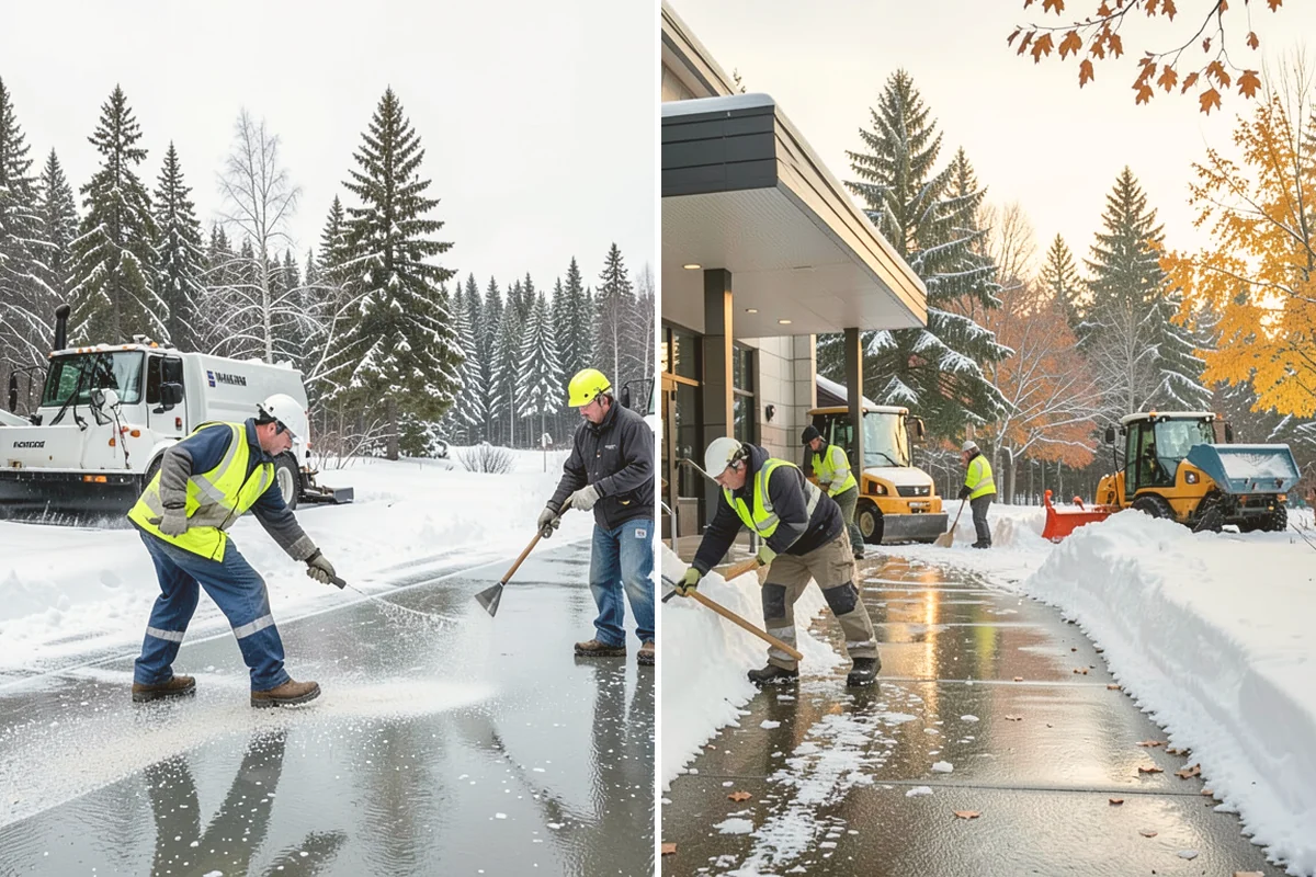 Industrial Snow Removal in Lynnwood, Snohomish County, WA - Assess yard layout, gate approaches, and truck traffic flow