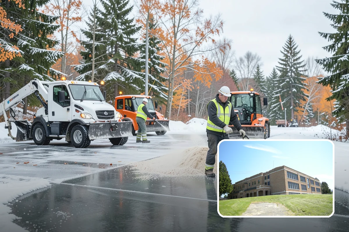 Industrial Snow Removal in Maple Valley, King County, WA - Clear truck lanes and yard access for freight