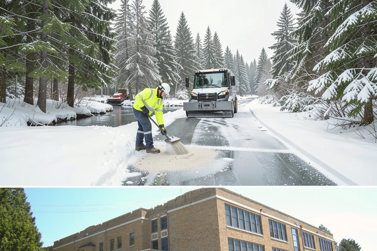 Industrial Snow Removal in Maple Valley, King County, WA - Industrial sites should be covered from late November onward, when the first hard freeze can lock up large yards overnight.
