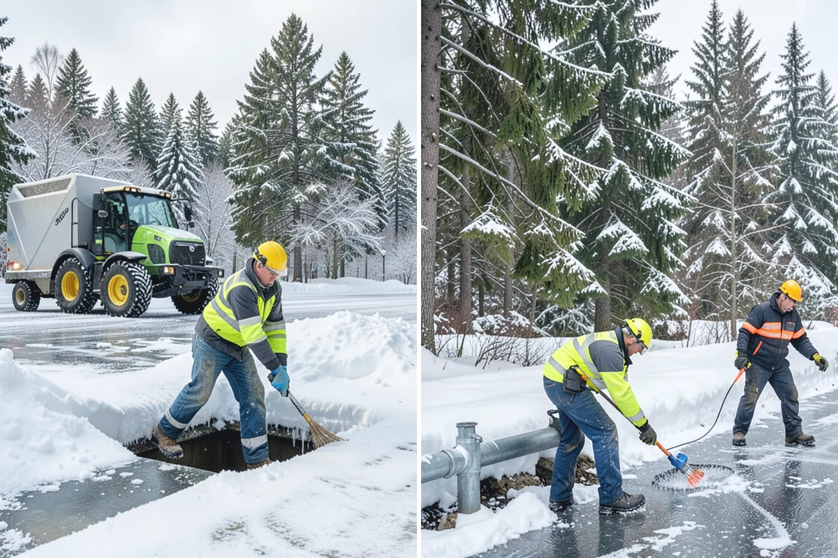Industrial Snow Removal in Marysville, Snohomish County, WA - Assess yard layout, gate approaches, and truck traffic flow