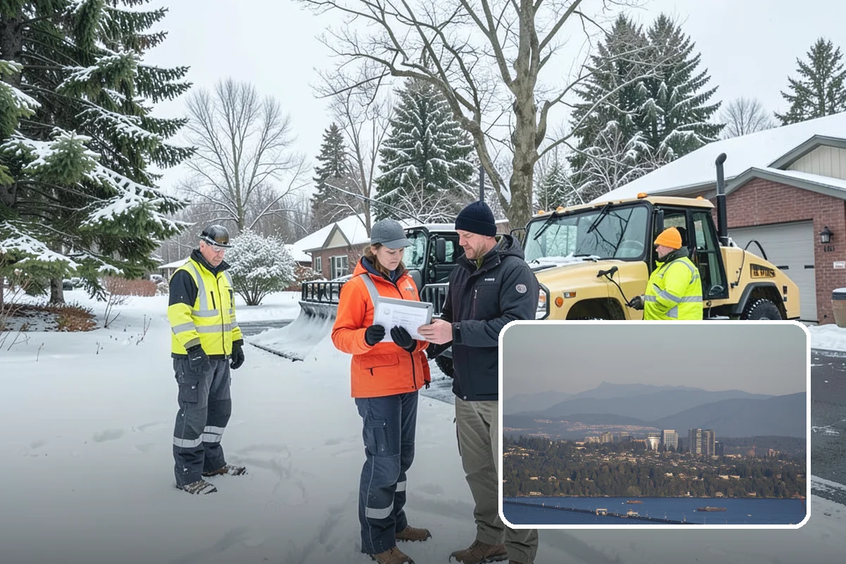 Industrial Snow Removal in Medina, King County, WA - Clear truck lanes and yard access for freight
