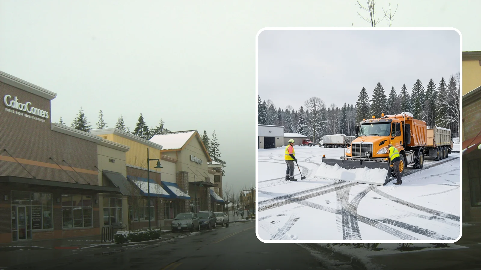 Industrial Snow Removal in Mill Creek, Snohomish County, WA - Keep industrial yards, truck lanes, and employee access open and productive through Western Washington winter weather.