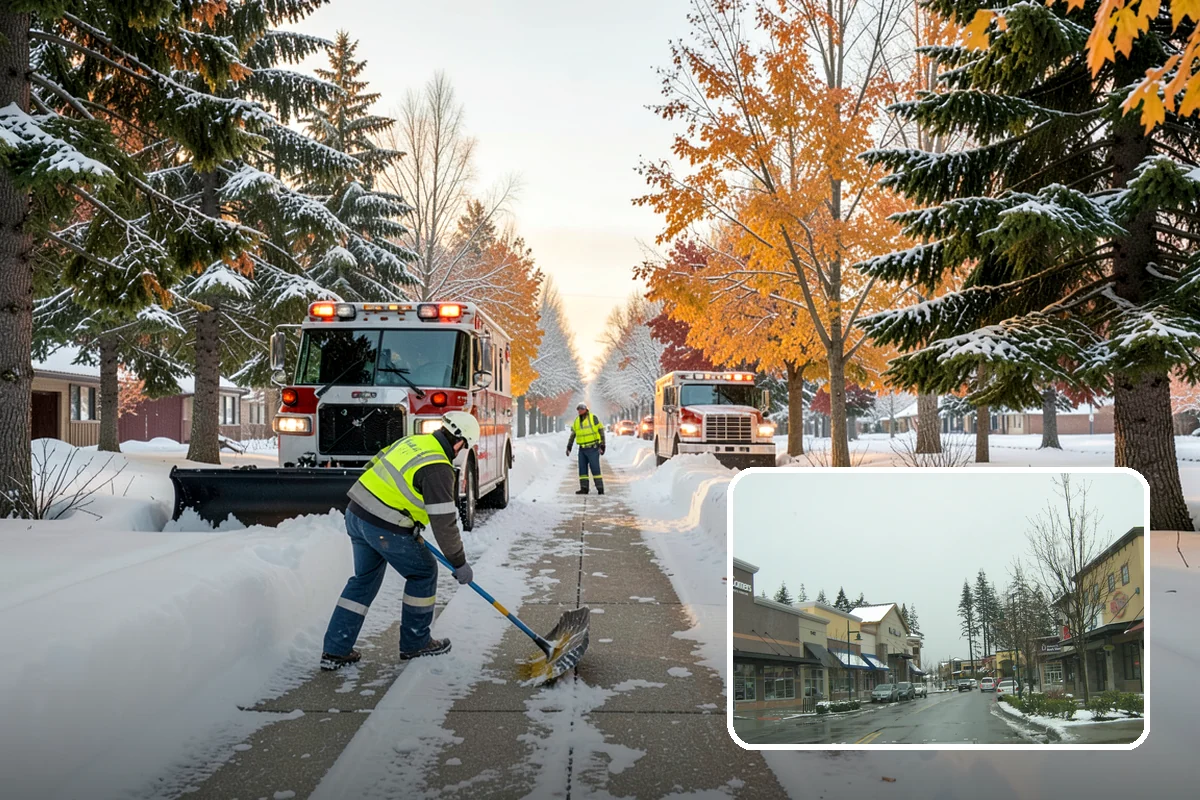 Industrial Snow Removal in Mill Creek, Snohomish County, WA - Clear truck lanes and yard access for freight