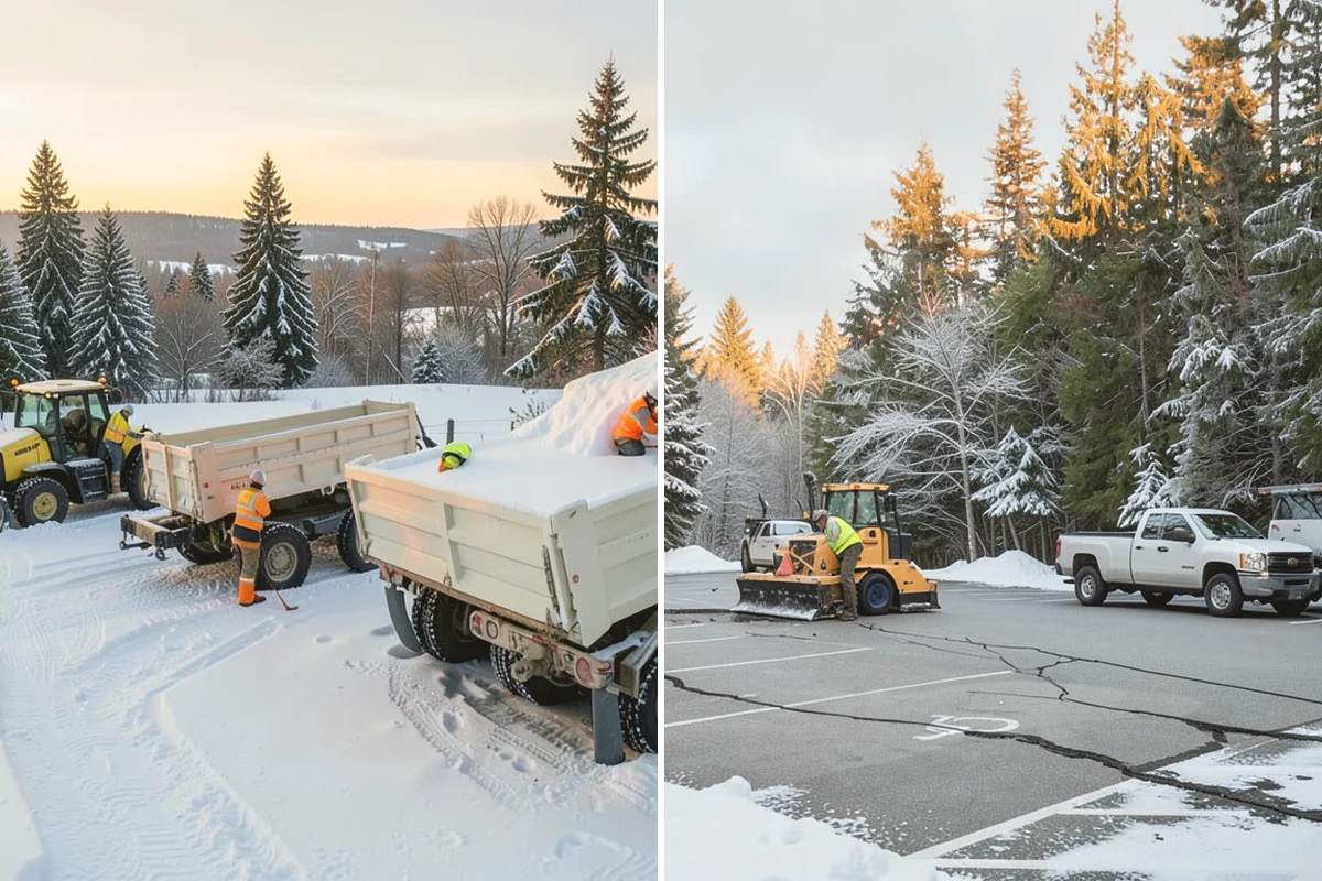 Industrial Snow Removal in Mill Creek, Snohomish County, WA - Assess yard layout, gate approaches, and truck traffic flow