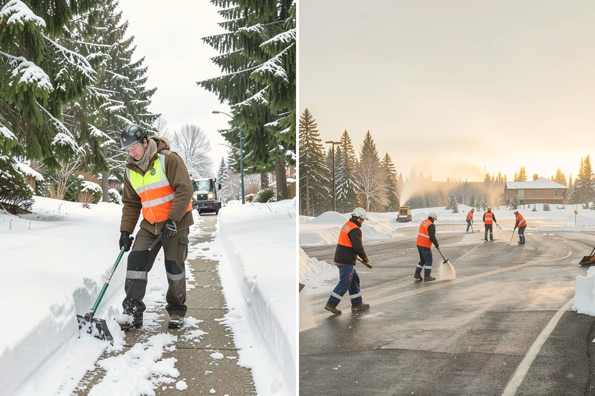 Industrial Snow Removal in Milton, King County, WA - Assess yard layout, gate approaches, and truck traffic flow