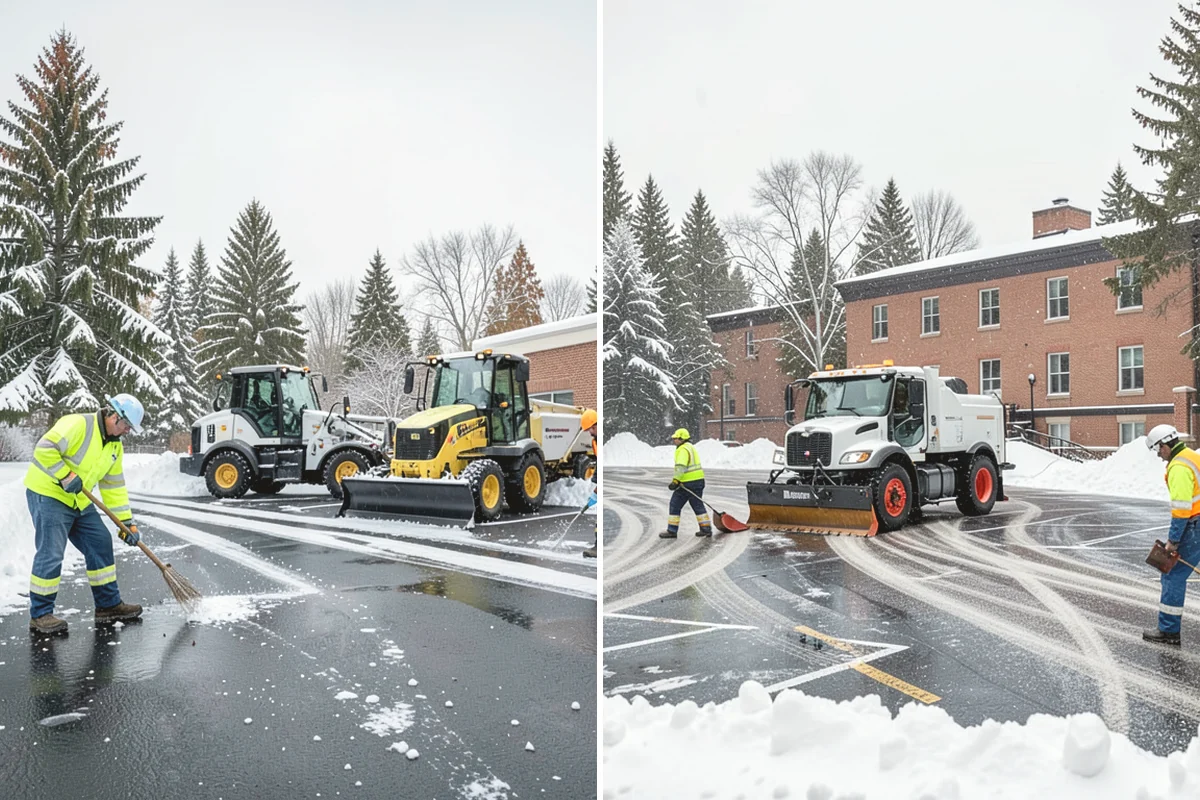 Industrial Snow Removal in Monroe, Snohomish County, WA - Assess yard layout, gate approaches, and truck traffic flow