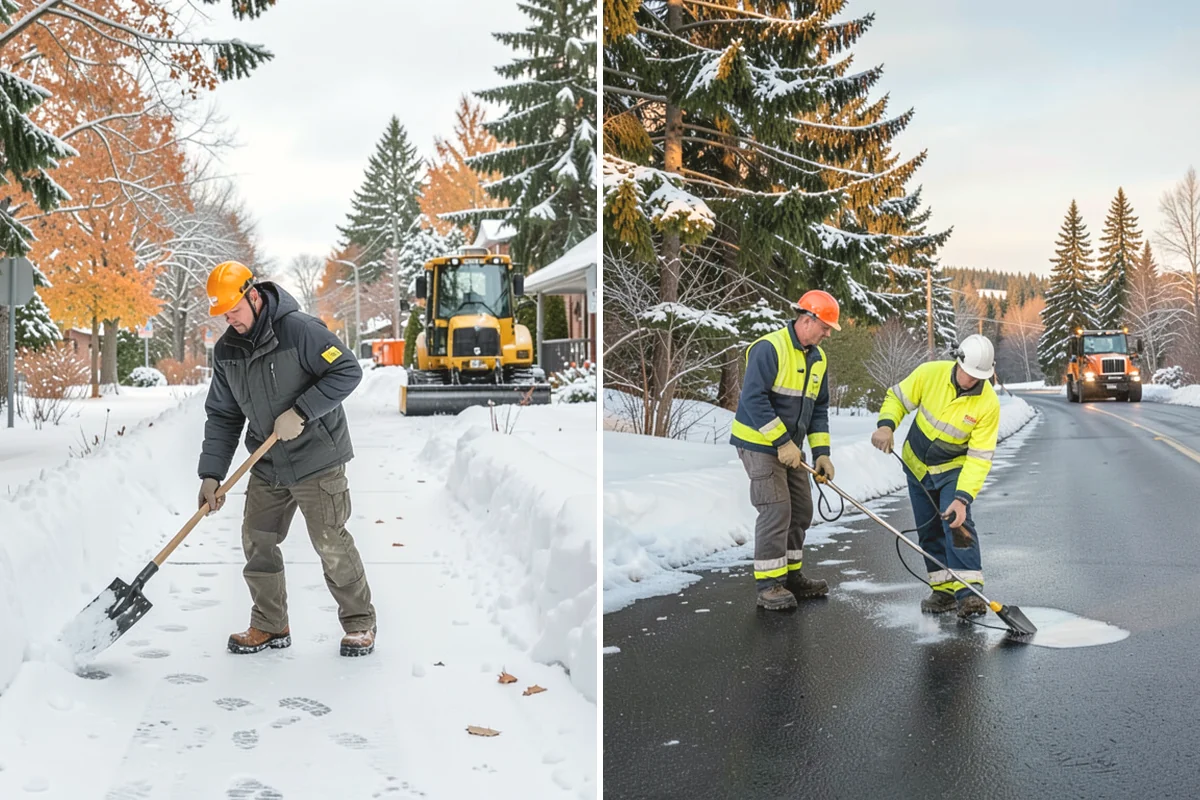 Industrial Snow Removal in Mukilteo, Snohomish County, WA - Assess yard layout, gate approaches, and truck traffic flow