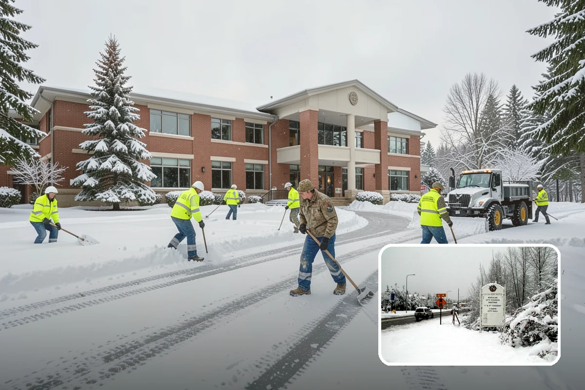 Industrial Snow Removal in Newcastle, King County, WA - Clear truck lanes and yard access for freight
