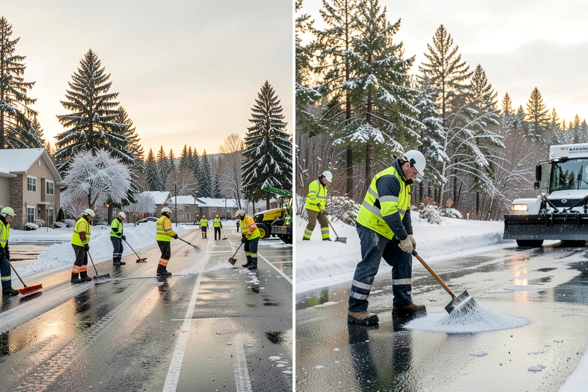 Industrial Snow Removal in Normandy Park, King County, WA - Assess yard layout, gate approaches, and truck traffic flow