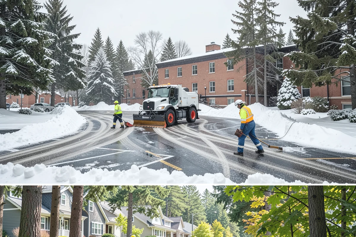 Industrial Snow Removal in Normandy Park, King County, WA - Industrial sites should be covered from late November onward, when the first hard freeze can lock up large yards overnight.