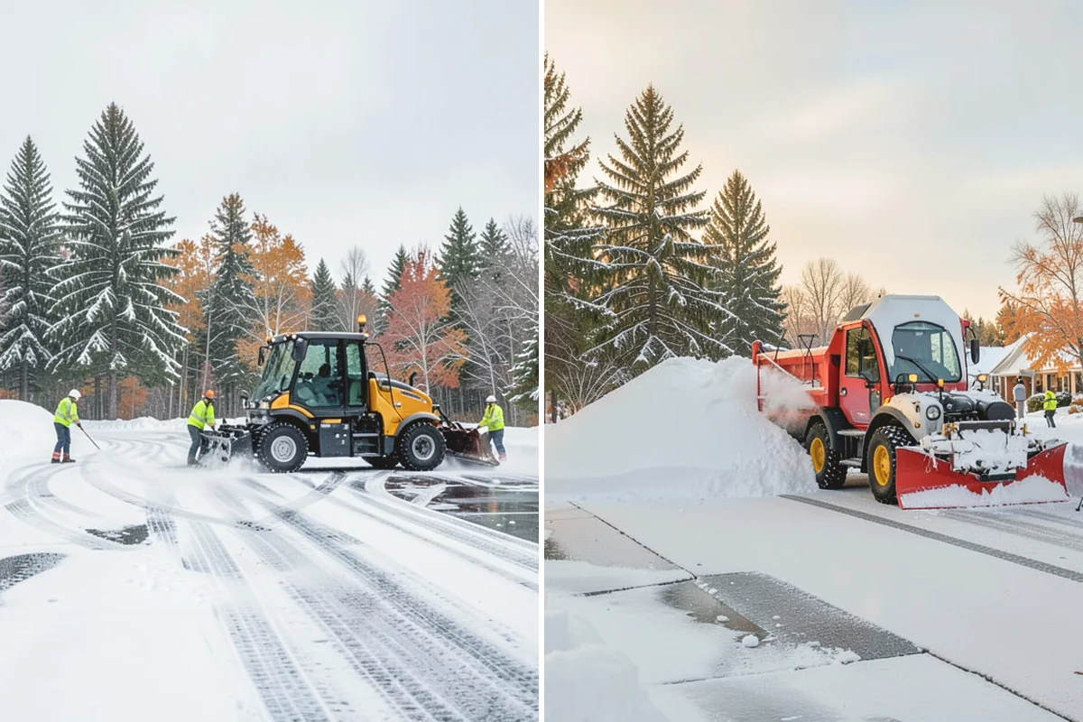 Industrial Snow Removal in Oak Harbor, Island County, WA - Assess yard layout, gate approaches, and truck traffic flow