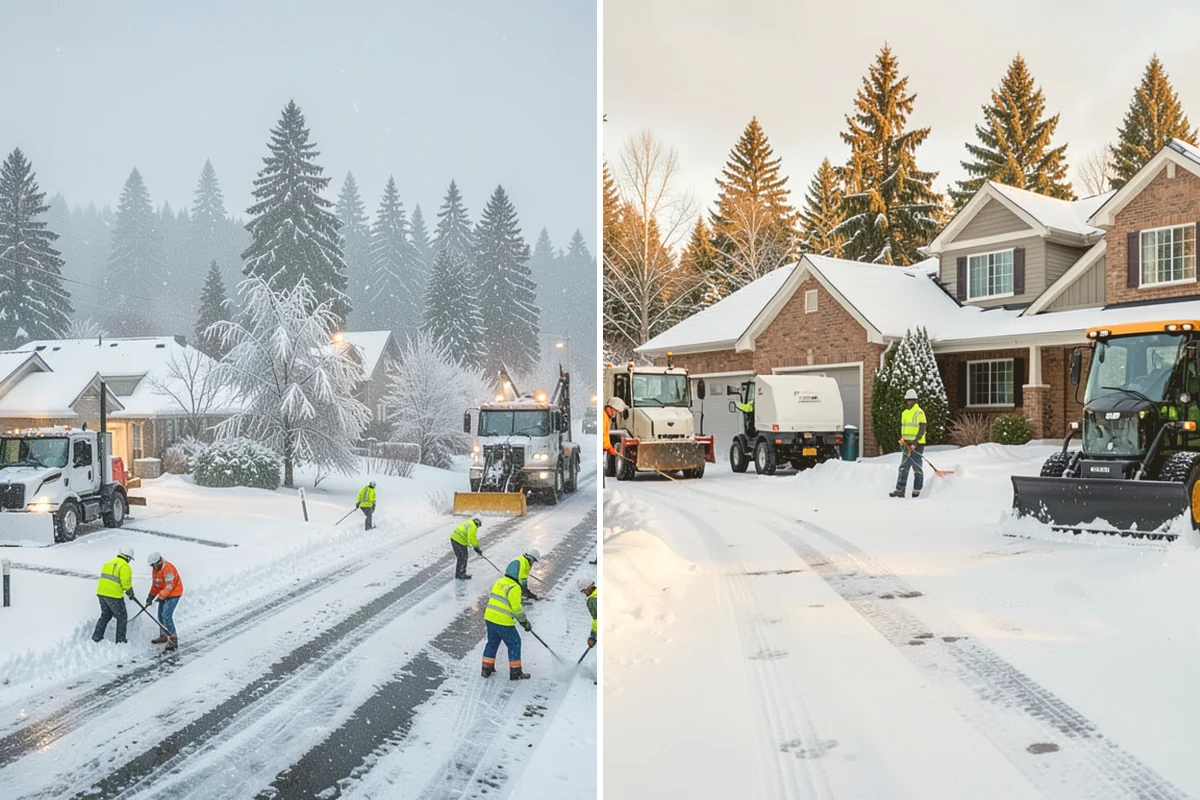 Industrial Snow Removal in Orting, Pierce County, WA - Assess yard layout, gate approaches, and truck traffic flow