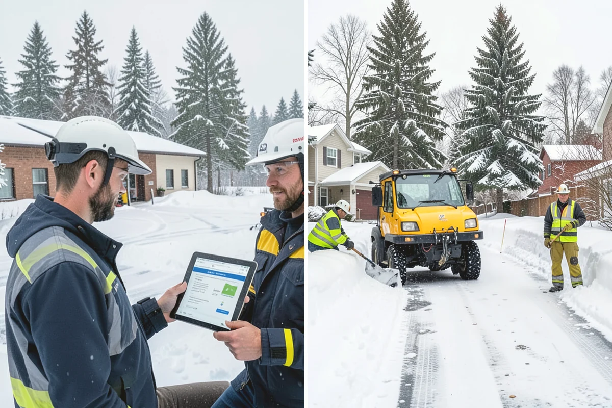 Industrial Snow Removal in Ruston, Pierce County, WA - Assess yard layout, gate approaches, and truck traffic flow