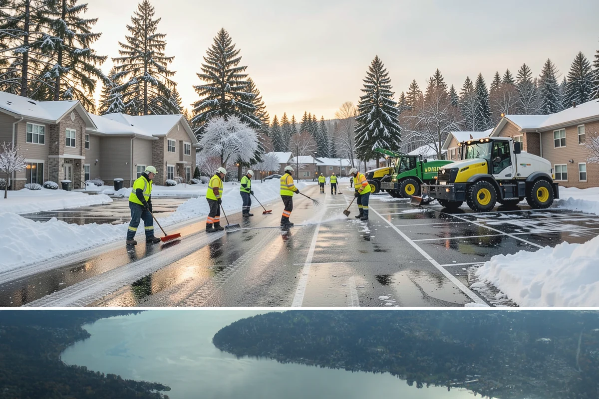 Industrial Snow Removal in Sammamish, King County, WA - Industrial sites should be covered from late November onward, when the first hard freeze can lock up large yards overnight.