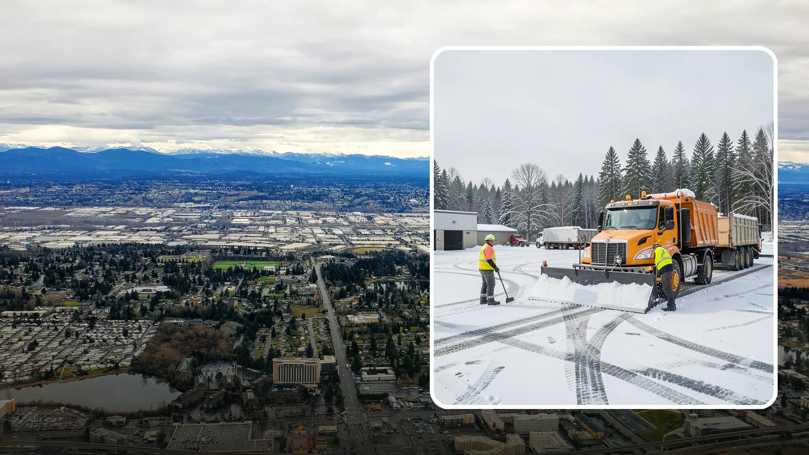 Industrial Snow Removal in SeaTac, King County, WA - Keep industrial yards, truck lanes, and employee access open and productive through Western Washington winter weather.
