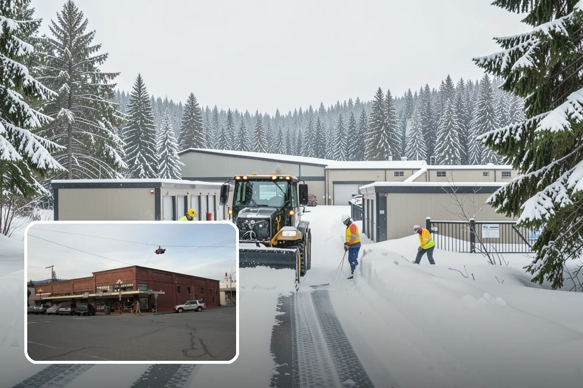 Industrial Snow Removal in Sedro-Woolley, Skagit County, WA - Clear truck lanes and yard access for freight