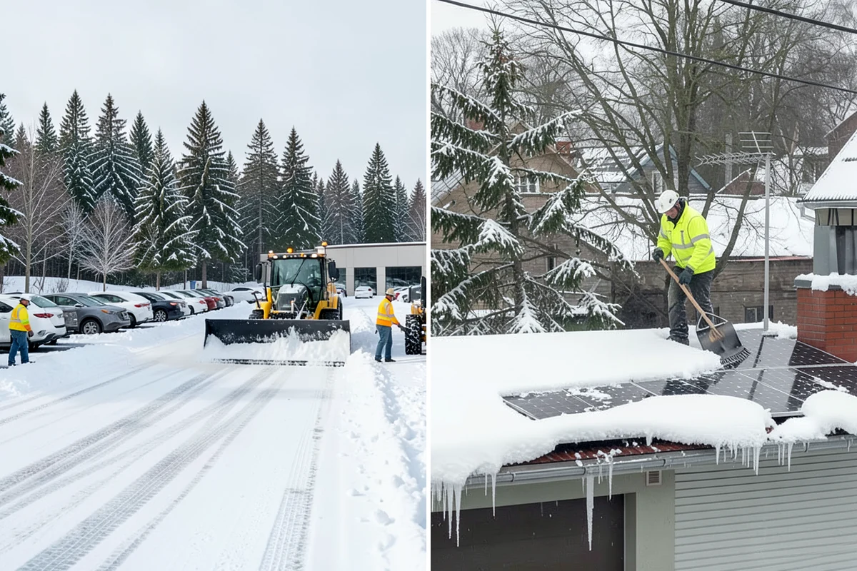Industrial Snow Removal in Shoreline, King County, WA - Assess yard layout, gate approaches, and truck traffic flow