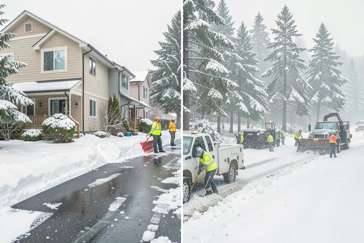 Industrial Snow Removal in Snohomish, Snohomish County, WA - Assess yard layout, gate approaches, and truck traffic flow
