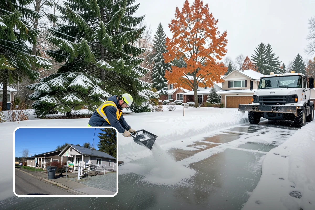 Industrial Snow Removal in South Prairie, Pierce County, WA - Clear truck lanes and yard access for freight