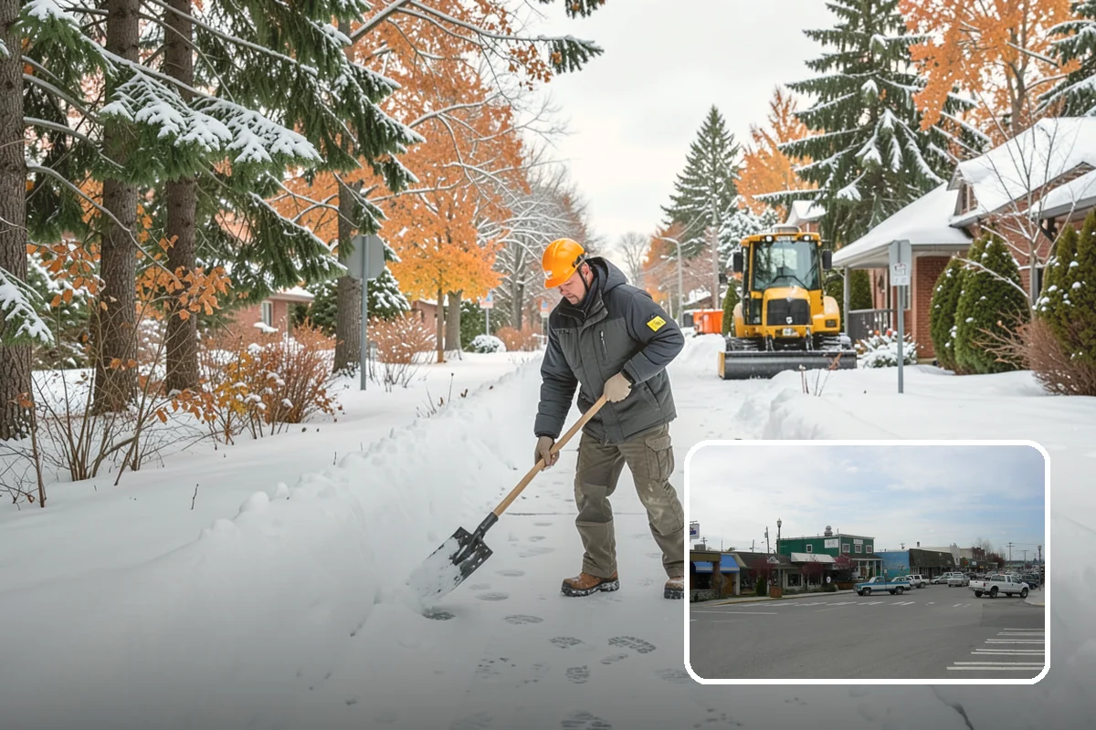 Industrial Snow Removal in Stanwood, Snohomish County, WA - Clear truck lanes and yard access for freight