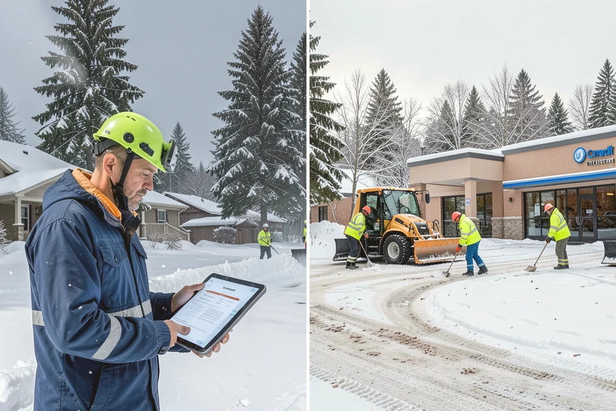 Industrial Snow Removal in Steilacoom, Pierce County, WA - Assess yard layout, gate approaches, and truck traffic flow