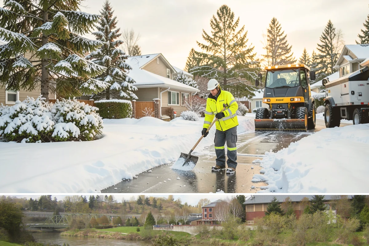 Industrial Snow Removal in Tukwila, King County, WA - Industrial sites should be covered from late November onward, when the first hard freeze can lock up large yards overnight.